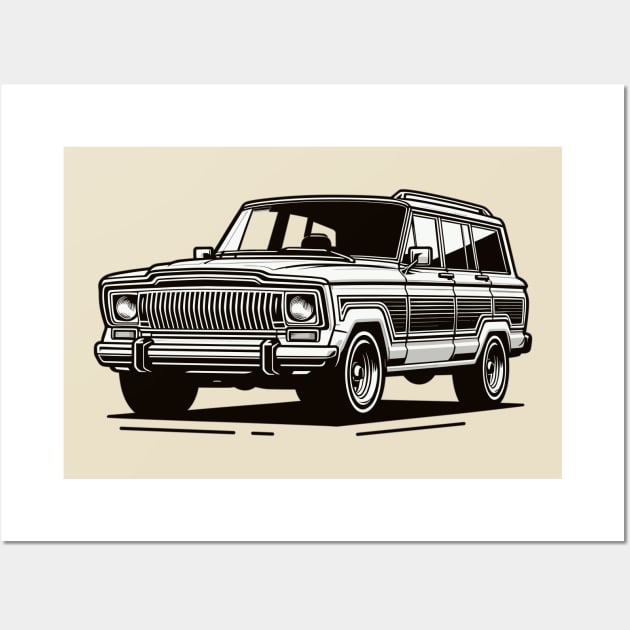 Jeep Wagoneer Wall Art by Vehicles-Art